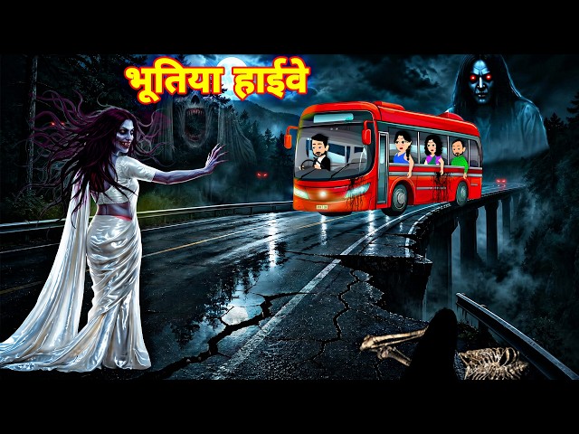 Bhootiya kahani भूतिया हाईवे | Horror stories | hindi horror cartoon | 12PM | bhoot wala video