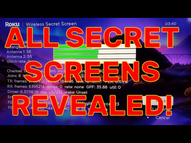 All 11 hidden Roku menu secret  screens and setting codes!