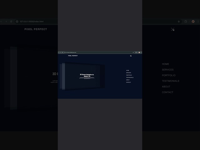 Build AMAZING 3D Navbar Menu Animations with Pure CSS
