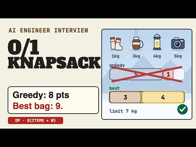 Knapsack: Leave It or Take It, One Table (AI Engineer Coding Interview)