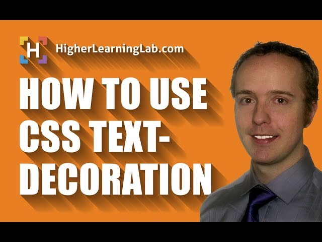 How To Use CSS text-decoration
