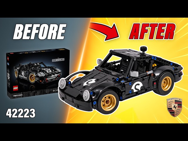 LEGO Technic P0RSCHE 911 MOC (42223)[544 pcs] Alternate Build for 1966 Ford GT40 | Building Tutorial