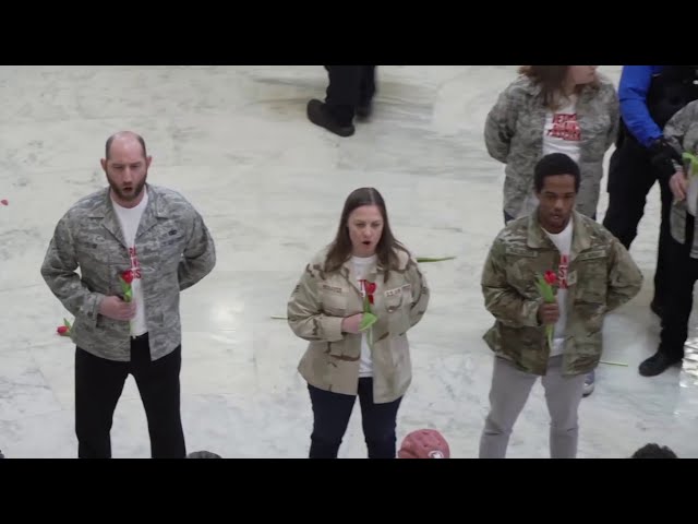 Iran war protest sees veterans get zip-tied at US Capitol as ceasefire nears expiration date