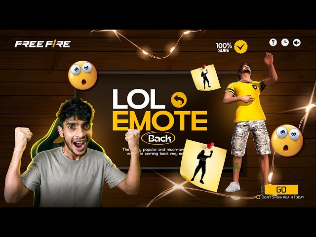 FINNALY LOL EMOTE RETURN 😱 Free Fire Max