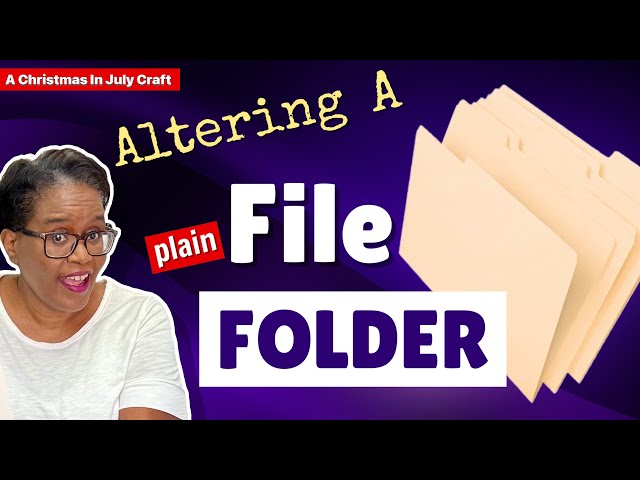 EASY CHRISTMAS CRAFT!  Altering A PLAIN File Folder