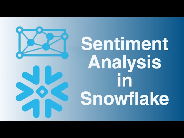How to run sentiment analysis in Snowflake using Cortex