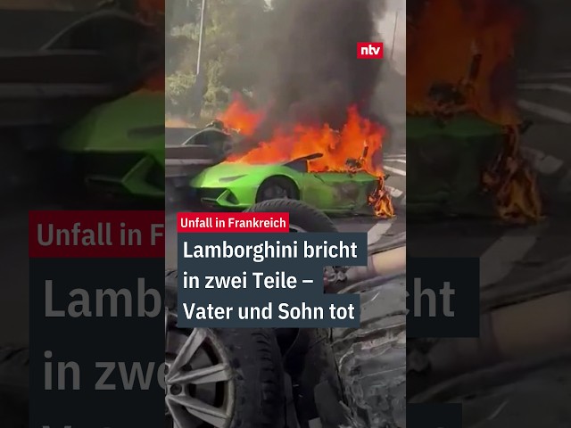 Lamborghini bricht in zwei Teile - Vater und Sohn tot | ntv