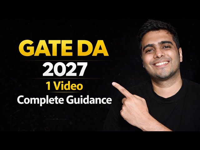 GATE DA 2027 | 1 Video Complete Guidance