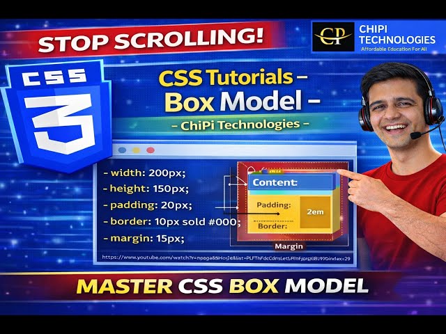 CSS Box Model Interview Question Explained in Hindi - ChiPi Technologies
