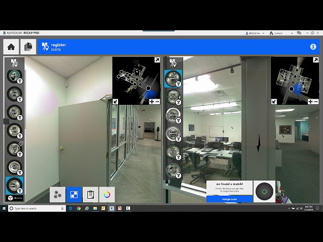 Merging Together 2 Scanned Projects with Common Targets Using ReCap Pro