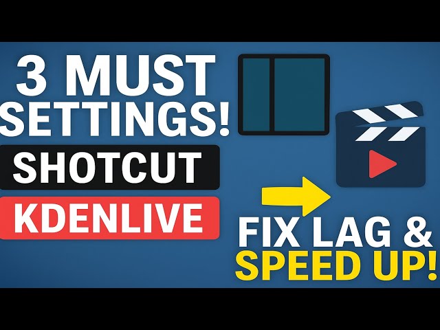 Video Editing with Shotcut and Kdenlive ! You must do this first