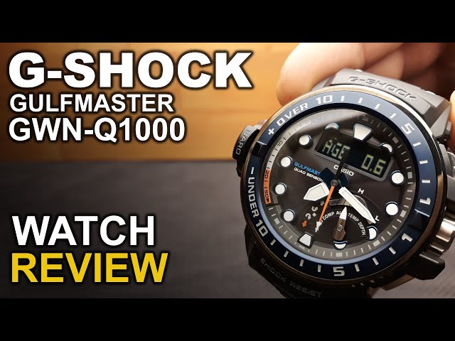 GShock Gulfmaster GWN-Q1000 - Review - Functions - Home City settings