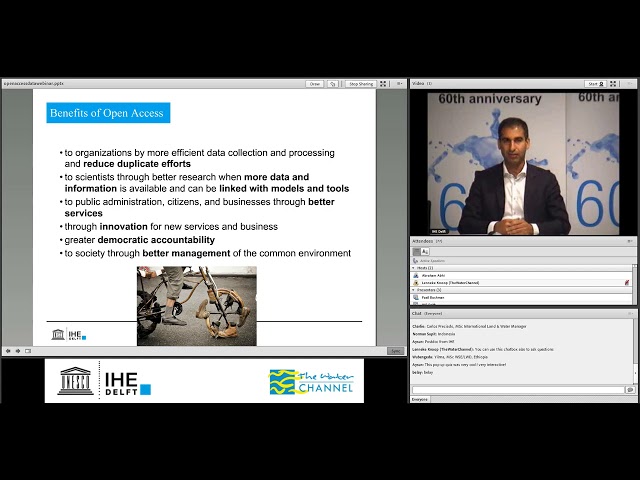 IHE Delft 💧 Alumni Online Seminar: Open Source Software and Open Data