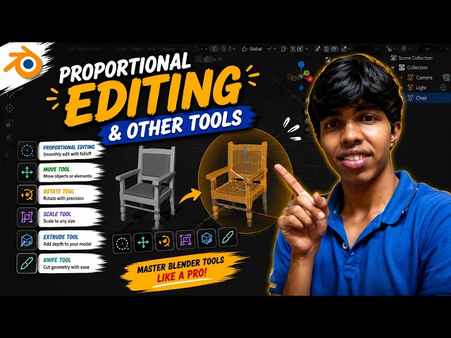 The Easiest Way to Shape Anything in Blender! | Blender Malayalam Part 6