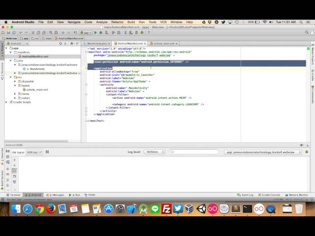 (Tutorial Android Bahasa Indonesia) Webview