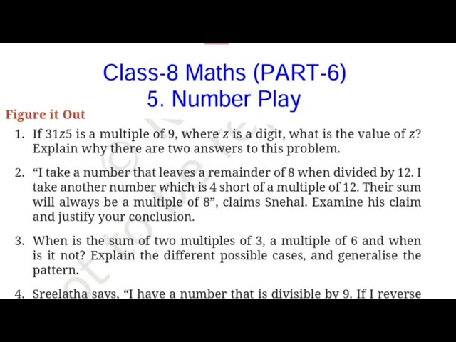 Page 133, 134 / Number Play Class-8 Maths NCERT Chapter-5 Figure it Out/ Solution / Question Answers
