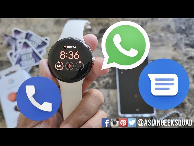 Google Pixel Watch: Phone Calls, SMS and WhatsApp #PixelWatch