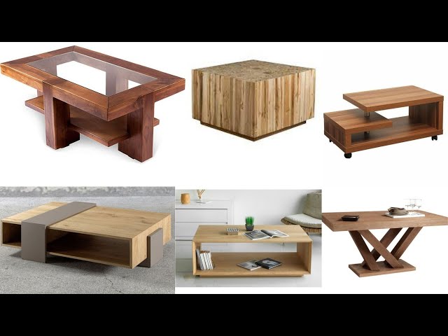 Creative Wooden Coffee Table Design Ideas/ Modern Glass Side Table/ Make Money Making Coffee Table
