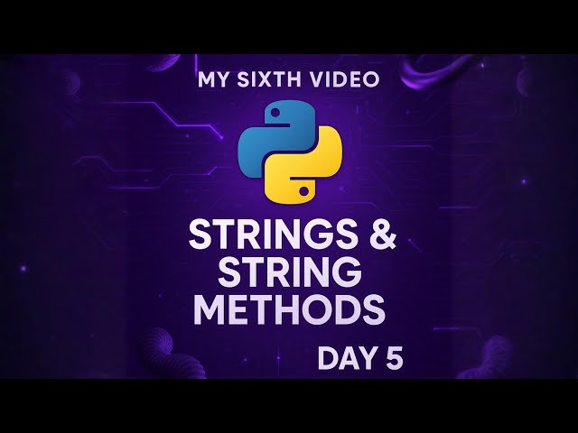 Python for Beginners – Day 5: Strings & String Methods Explained