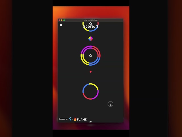 Color Switch Game Tutorial using Flame Engine #flameengine #flutter #tutorial