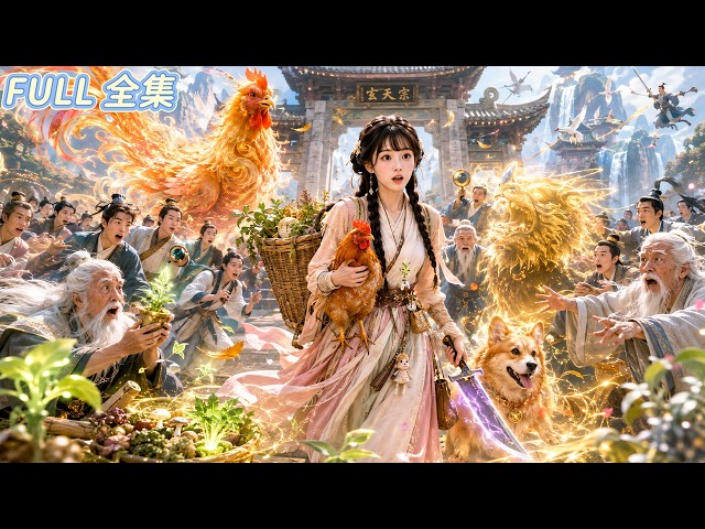 無靈根村姑帶著土雞土狗進修真界，人人嫌她是廢柴；直到神獸身分曝光、野菜變萬年靈藥、柴刀化先天神器；無一不是千年難遇的至寶，因為她宗門徹底亂套了！#短劇全集 #甜寵