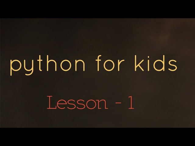 python tutorial kidscancode