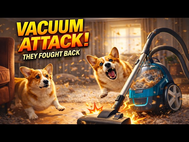 Vacuum Attack! Hammy & Olivia Fight Back 🐶💥