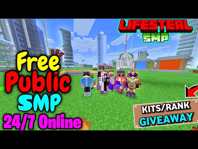 💀 New Best Cracked Public Lifesteal SMP 🧁 | Minecraft Java + PE | 24/7 Online | Free To Join