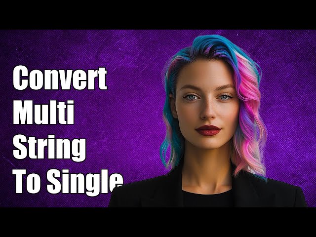 convert multi line string to single line