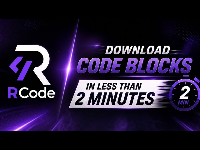 Download Code Blocks in Less Than 2 Minutes 🫣💜