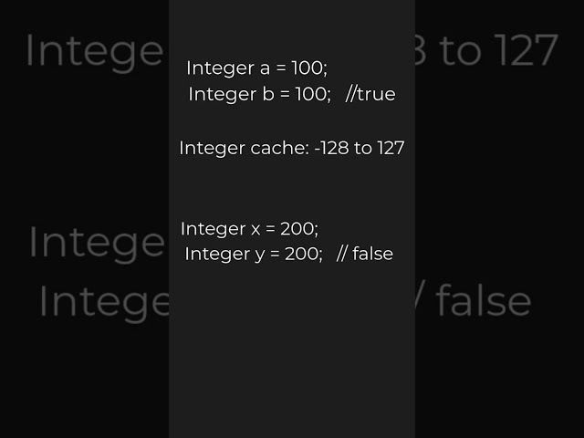 Why Integer == Works Sometimes? | Java