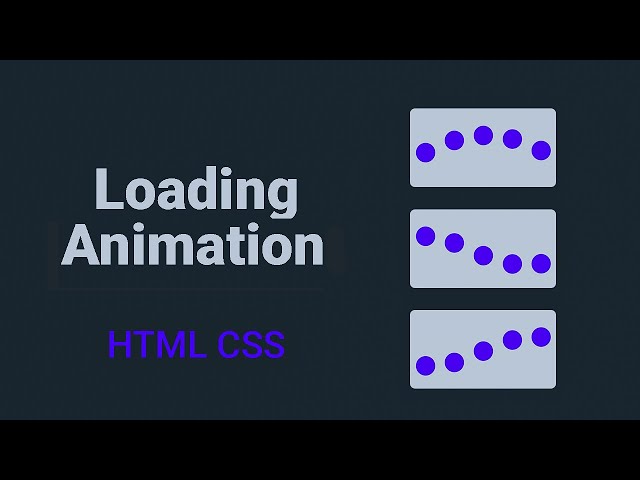 Create a Stunning Loading Animation with Pure HTML CSS No JavaScript! #HTML #cssanimation #css