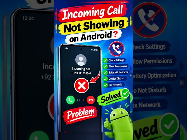 Incoming Calls Not Showing on Android? 📞 Fix Incoming Call Problem 2026 #android