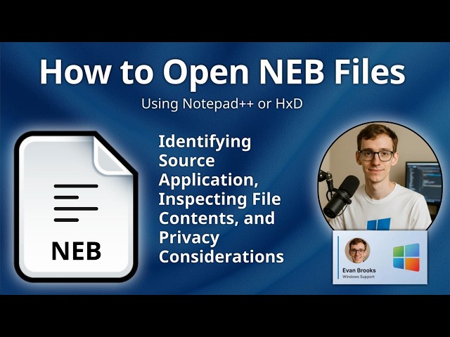 How to Open NEB Files (NebuAd Tracking)