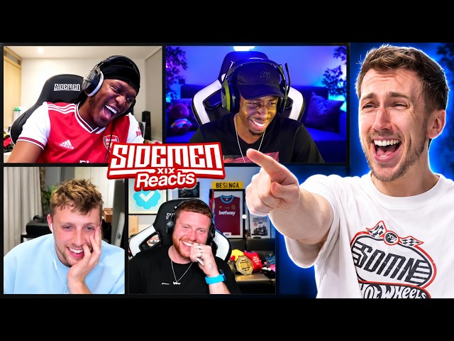 NEARLY 1 HOUR OF THE FUNNIEST SIDEMEN REACTS MOMENTS!