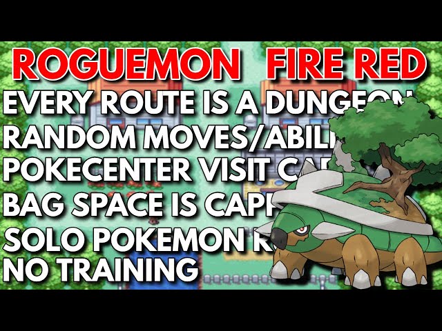 (TORTOISE SPRINTING!!)Pokemon Firered Natdex Roguemon 575+ ATTEMPTS