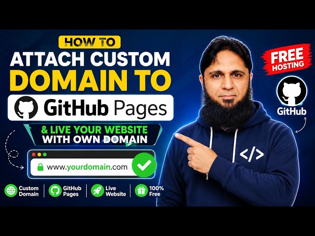 How to Connect Custom Domain to GitHub Pages | Free GitHub Hosting + Live Website (2026)