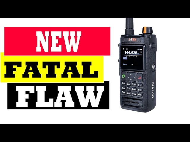 I Found a Serious Flaw on the BTECH UV PRO