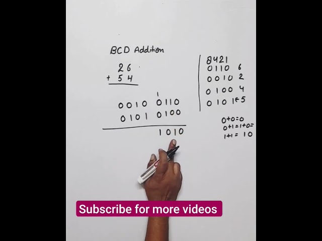 BCD addition #digitalelectronics