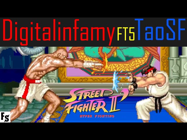 Street Fighter II' - Hyper Fighting - Digitalinfamy [Sagat] vs TaoSF [Ryu] (Fightcade FT5)