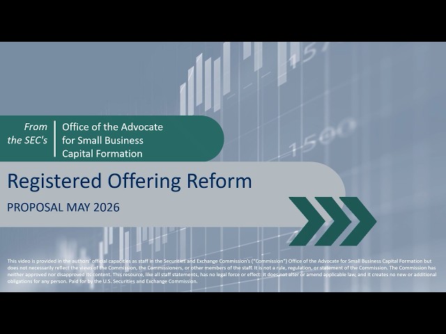 The SEC Proposes Amendments to Modernize Registered Offerings