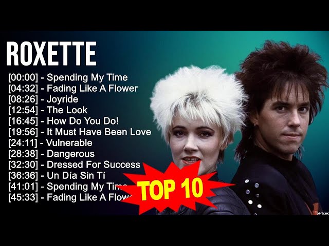 R o x e t t e Greatest Hits 🎵 Billboard Hot 100 🎵 Popular Music Hits Of All Time