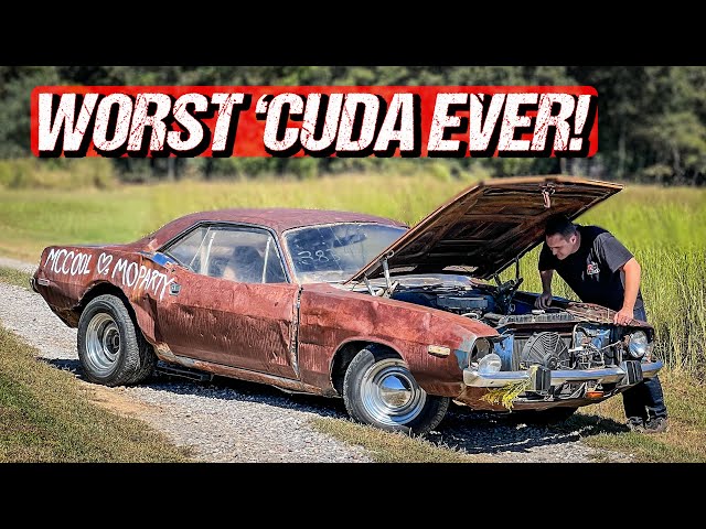 I Bought the WORLD'S WORST 'Cuda - Will It Drag Race?