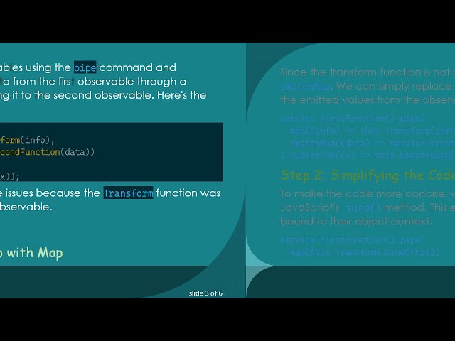 How to Chain One Observable, a Transform Function, and Another Observable in RxJS