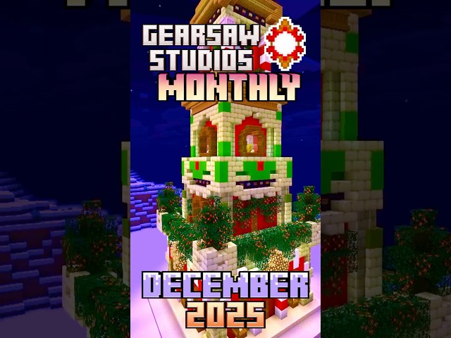 DECEMBER MINECRAFT BUILDS 2025! #minecraft #gearsaw #minecraftbuilding