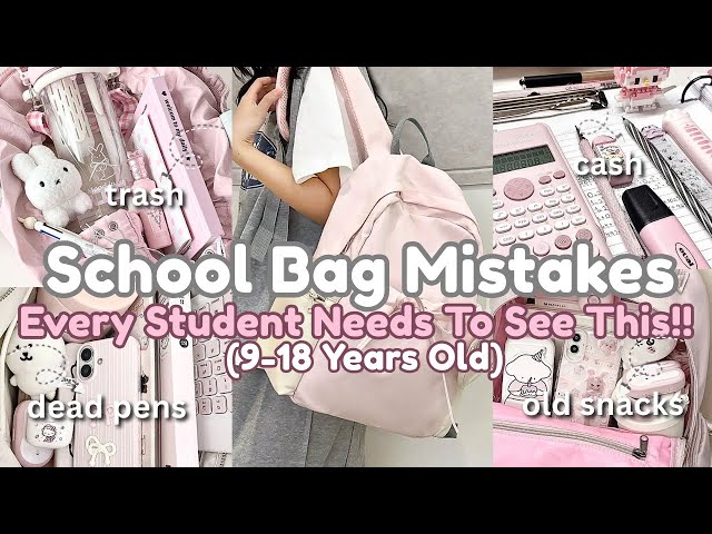 Things You Should NEVER Keep in Your School Bag 🎒🚫 | Back-to-School Backpack Mistakes