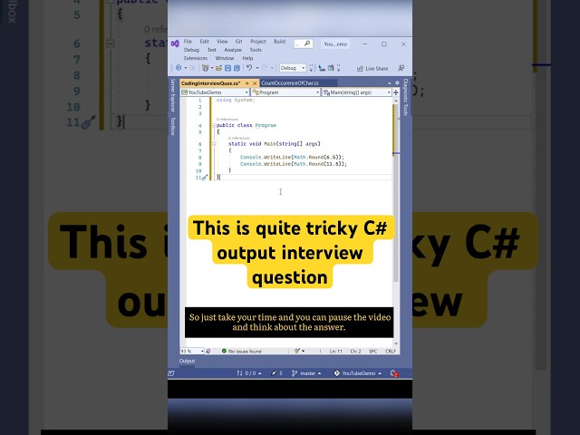 Can you solve this C# interview program output question ? #shorts #coding #csharp #programming