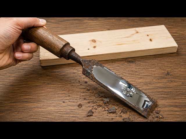 Restoring a Rusty Chisel | From Rust to Mirror Shine