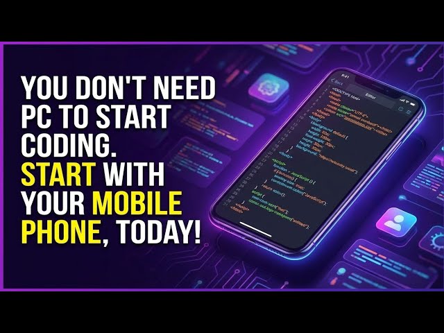 How to write code using just your mobile phone for free (android & IPhone)