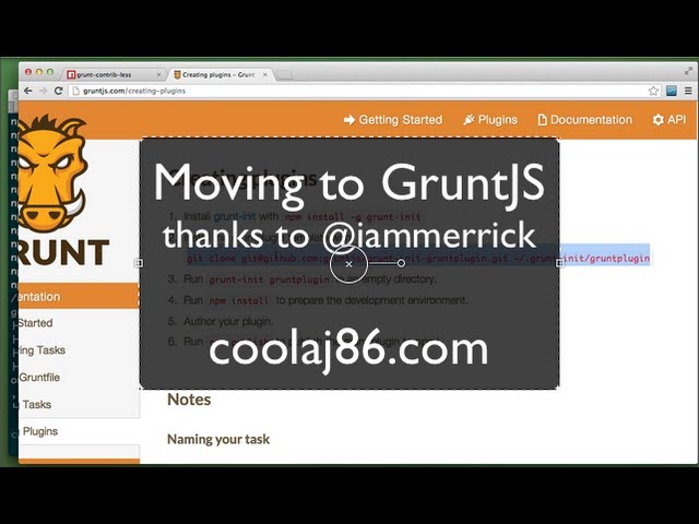 Getting started with GruntJS